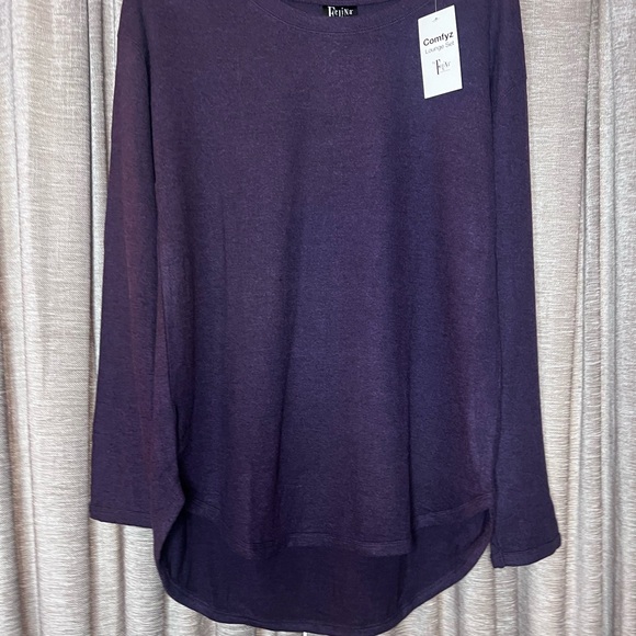 NWT Felina Deep Purple Comfyz Long Sleeve Lounge Set Size Medium - Picture 4 of 16